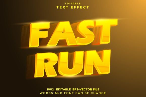 Download Fast Run Editable Text Effect - Fast Collection