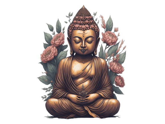 Download Floral Buddha - Buddha Collection