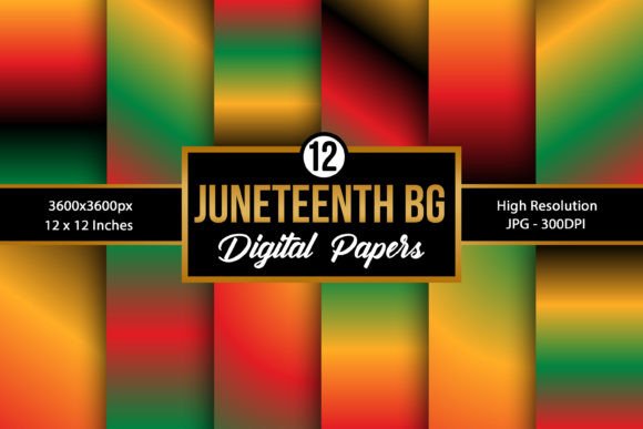 Download Juneteenth Colors Gradient Backgrounds - Round Collection