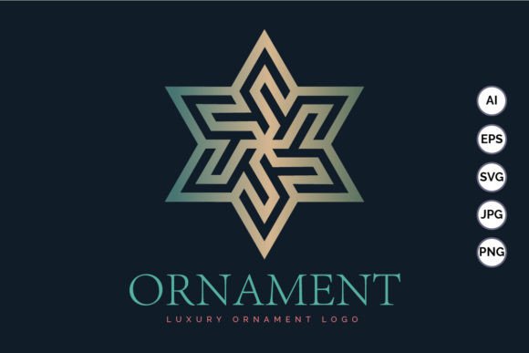 Download Hexagram Stars Ornament Gold Luxury Mode - Gold Collection