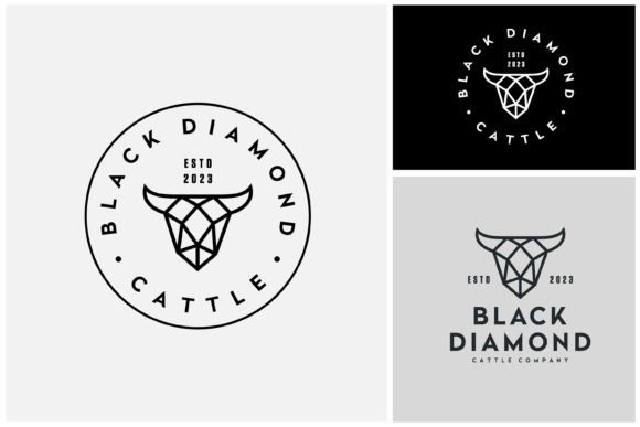 Download Diamond Gemstone Cow Horns Jewelry Logo - Premium Resources