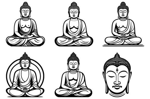 Download Buddha Icon Logo Vector Illustrations - Buddha Collection