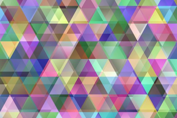 Download Multicolored Double Triangle Background - Round Collection