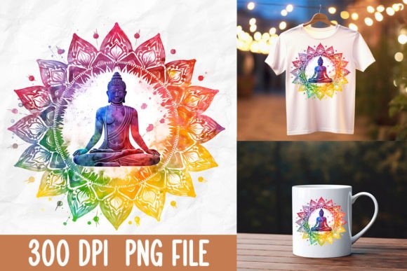 Download Retro Zen Lotus Flower Buddha Meditate - Buddha Collection