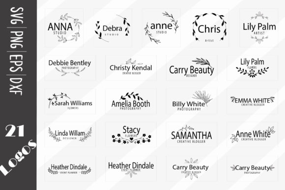 Download 21 Floral Logos, Elegant Logos - Logos Collection